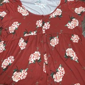 NWOT torrid floral shirt